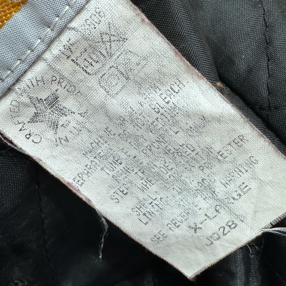 Carhartt JQ281 Quilted Nylon-Lined Sandstone Duck Active Jacket XL - Picture 6 of 7